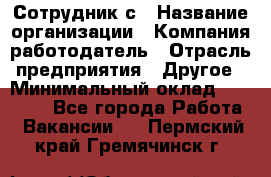 Сотрудник с › Название организации ­ Компания-работодатель › Отрасль предприятия ­ Другое › Минимальный оклад ­ 27 000 - Все города Работа » Вакансии   . Пермский край,Гремячинск г.